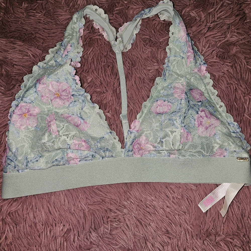 PINK lace bralette